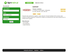 Tablet Screenshot of komfort.agrotrader.pl
